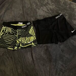 FOR BOTH OF THE NIKE PRO SHORTS for a total of only $19.